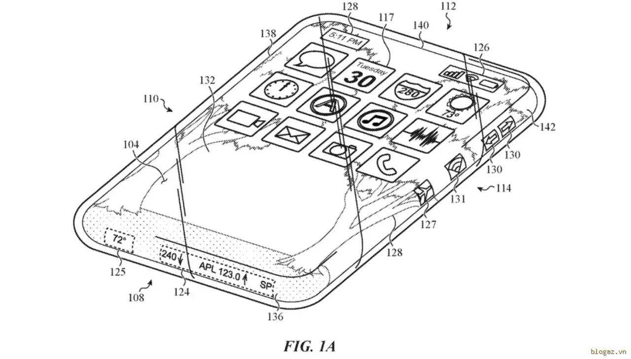 Hình ảnh bằng sáng chế của Apple.