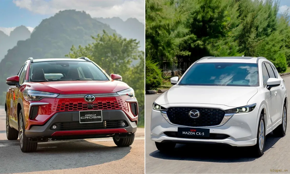 Mazda CX-5 và Toyota Corolla Cross thực chất phục vụ hai nhóm khách hàng khác nhau.