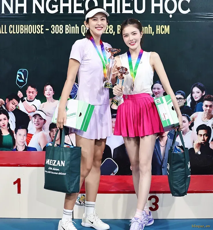 Người đẹp Moon Võ 2 ngày giành 3 danh hiệu pickleball, diễn viên Lilly Luta lần đầu có cúp - 3