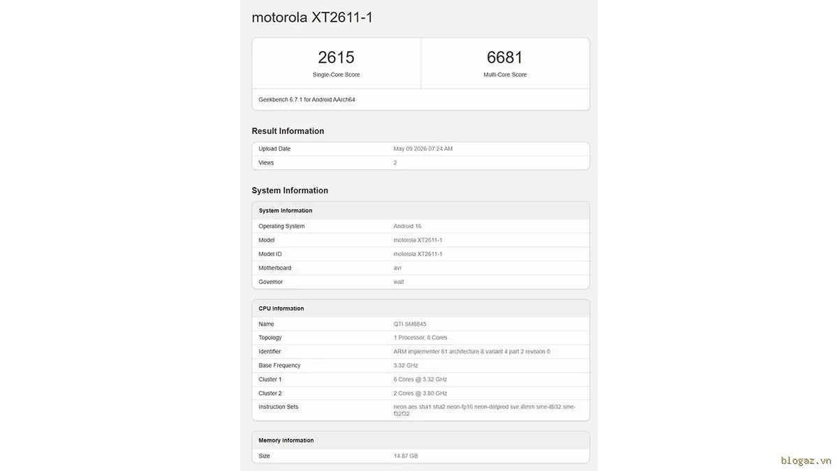Lenovo Legion Y70 (2026): Gaming Phone Cấu Hình Khủng Đột Phá Lộ Diện Trên Geekbench