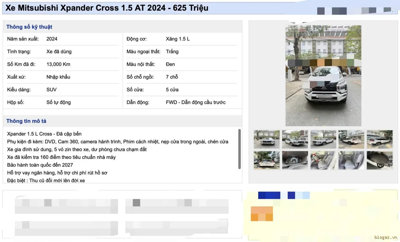 Mitsubishi Xpander Cross 2024: Lướt 13.000km, Chủ Xe Chấp Nhận Lỗ Sâu Vẫn Rao Bán