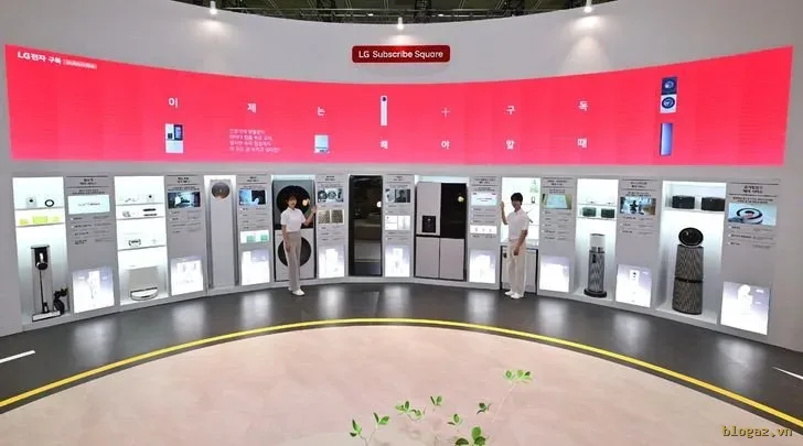 Đồ gia dụng LG tại Triển lãm World IT Show 2026 tổ chức ở Seoul, Hàn Quốc ngày 22/4. Ảnh: LG