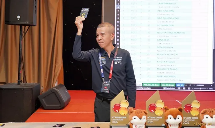 Giải Vô địch Carom Châu Á 2026: Trần Quyết Chiến Đối Đầu Cao Thủ Hàn Quốc, Nhiều Bảng Đấu "Tử Thần"